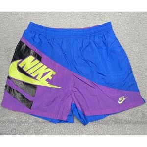 VINTAGE 90s Nike ACG Nylon Shorts Adult Small Color Block‎